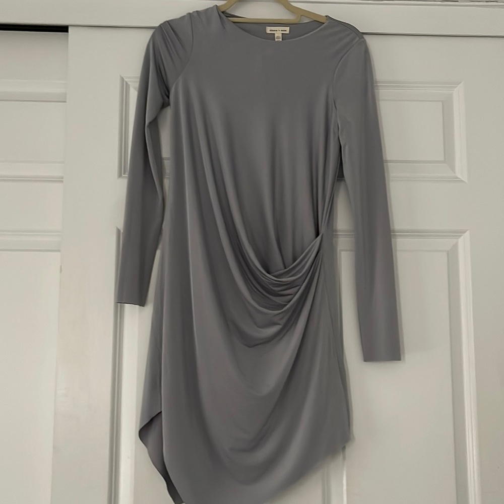 Silence and Noise grey stretchy material dress does not run short never worn XS